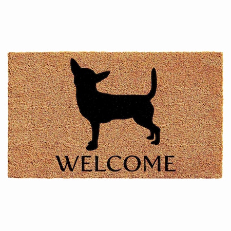 Calloway Mills Entrance Mat, Coir, Natural, Black 103001729